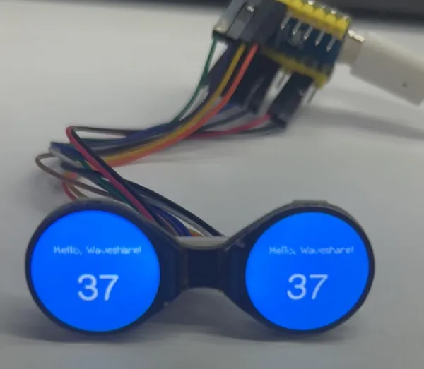 ESP32 文字及两位数数字显示效果