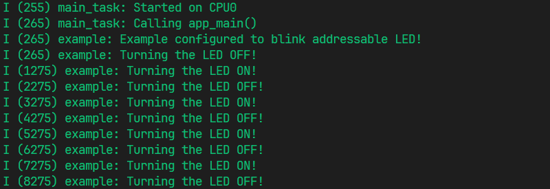 Blink 示例输出