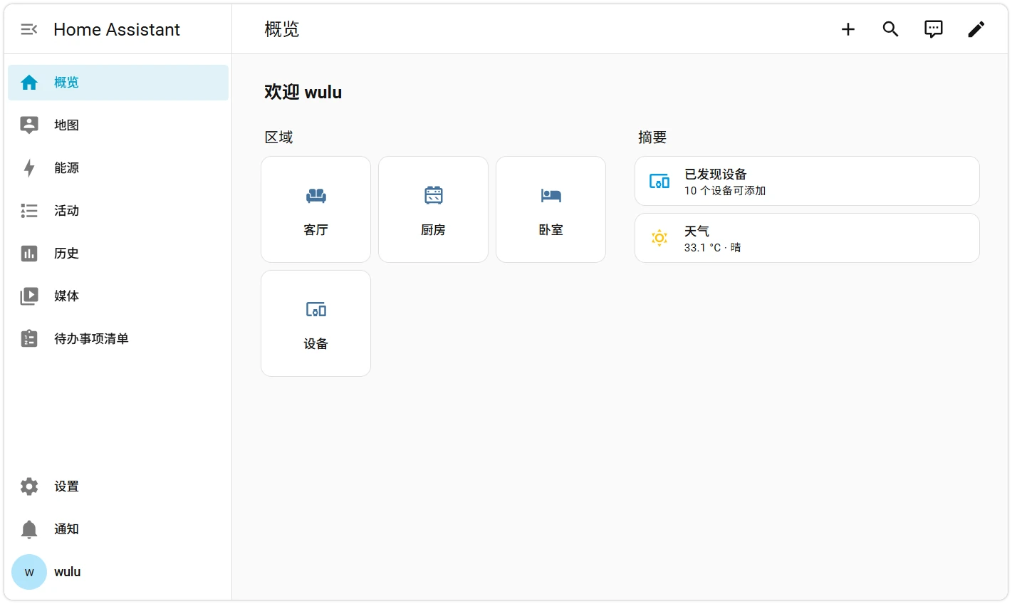 默认仪表盘
