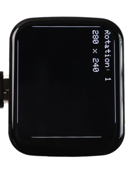 LCD 屏幕按方向 1 显示边框和文字