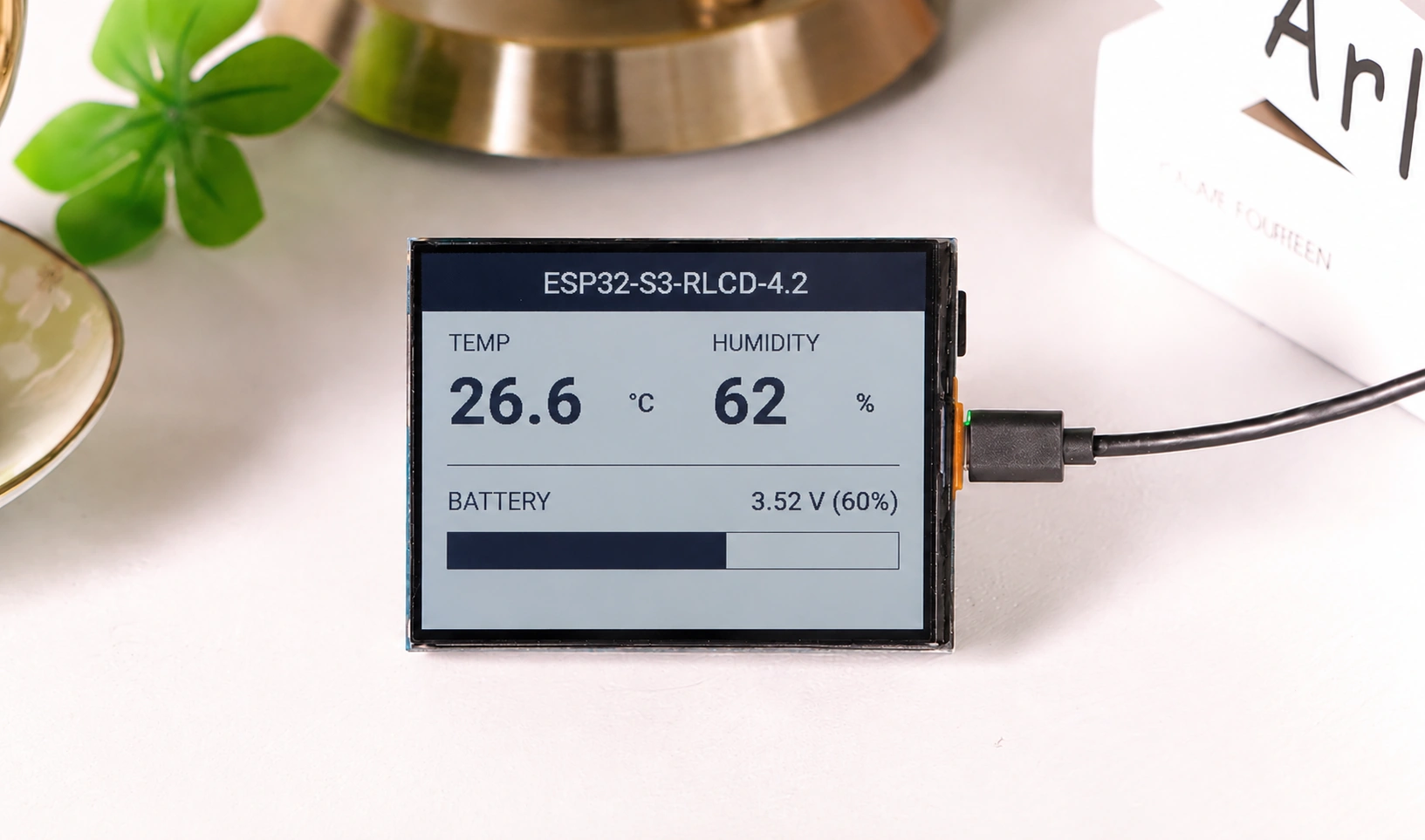 ESP32-S3-RLCD-4.2 显示效果