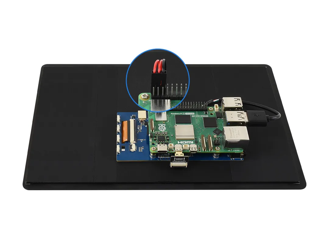 11EP-CAPLCD 连接 USB 接口和供电排针
