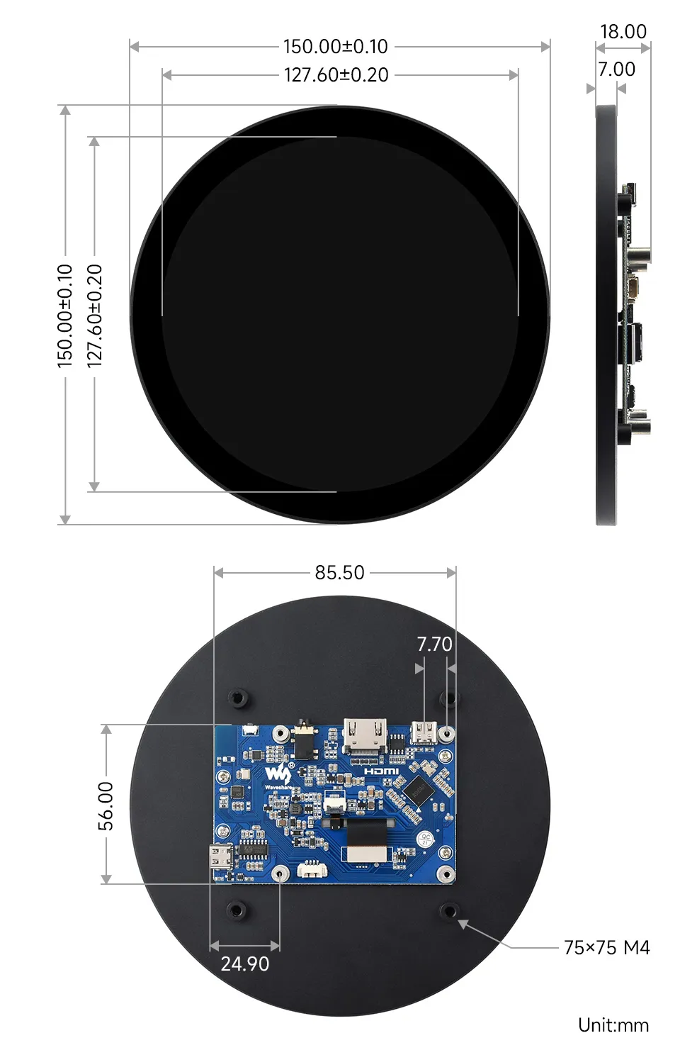 5inch-1080x1080-LCD-details-size