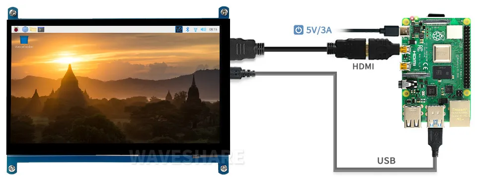 7inch HDMI LCD (C) 树莓派