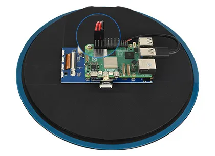 8.2inch 1080x1080 LCD 安装步骤三：连接 USB 和供电排针