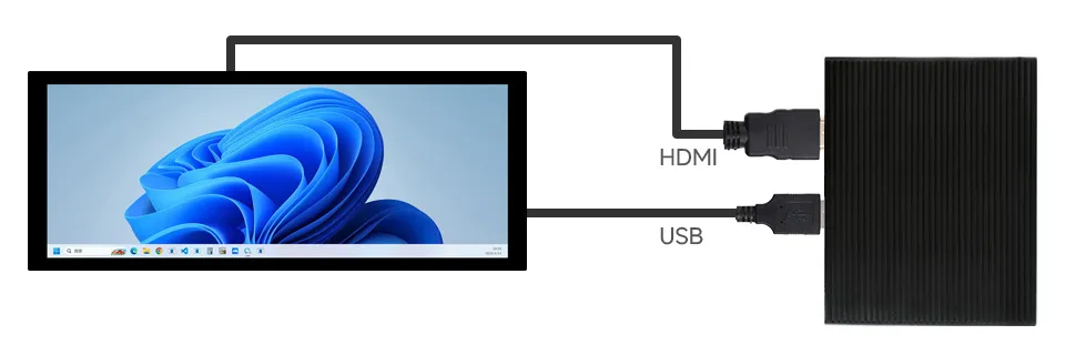 8.9inch 600x1600 LCD 连接 PC