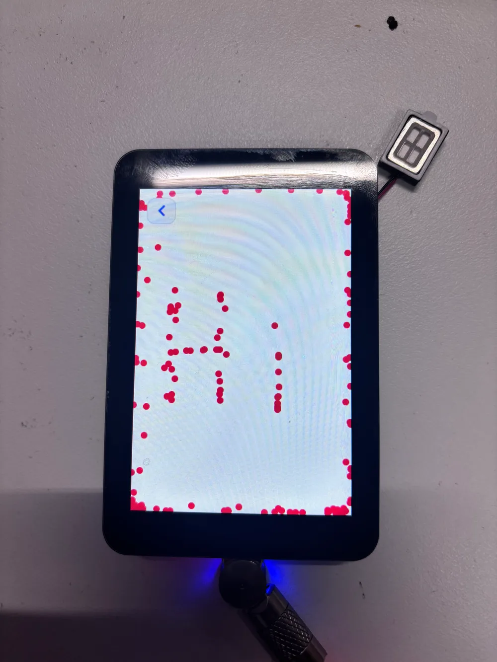 触摸轨迹测试操作示意