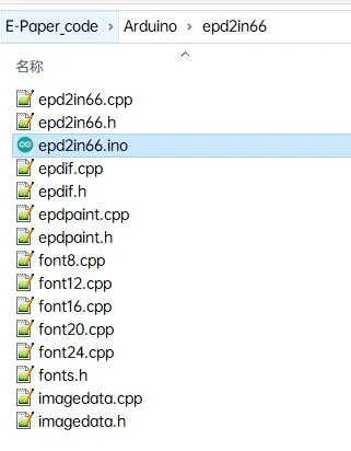 E-paper arduino cede1 2in66