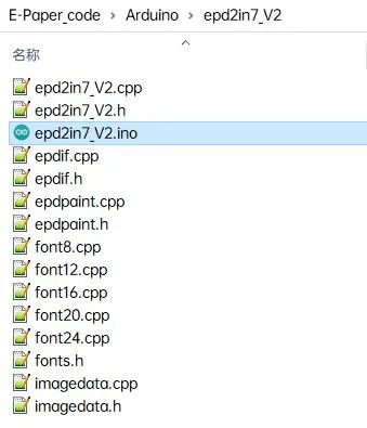 E-paper arduino cede1 2in7