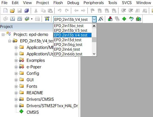 E-paper stm32 cede1 2in13b