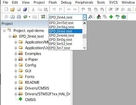E-paper stm32 cede1 2in66