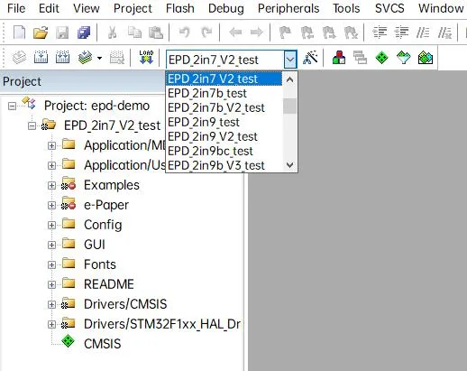E-paper stm32 cede1 2in7