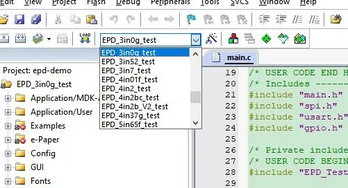 E-paper stm32 cede1 3in0