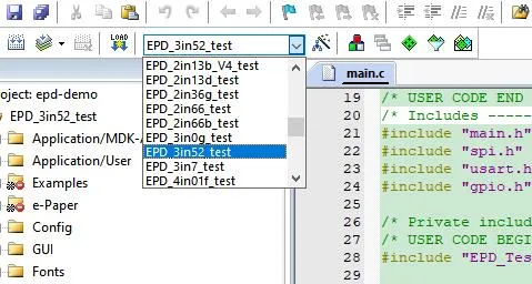 E-paper stm32 cede1 3in52