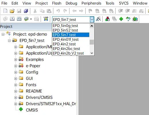 E-paper stm32 cede1 3in7