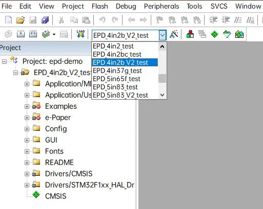 E-paper stm32 cede1 4in2b