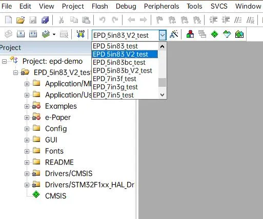 E-paper stm32 cede1 5in83