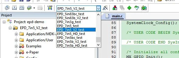 E-paper stm32 cede1 7in5V2