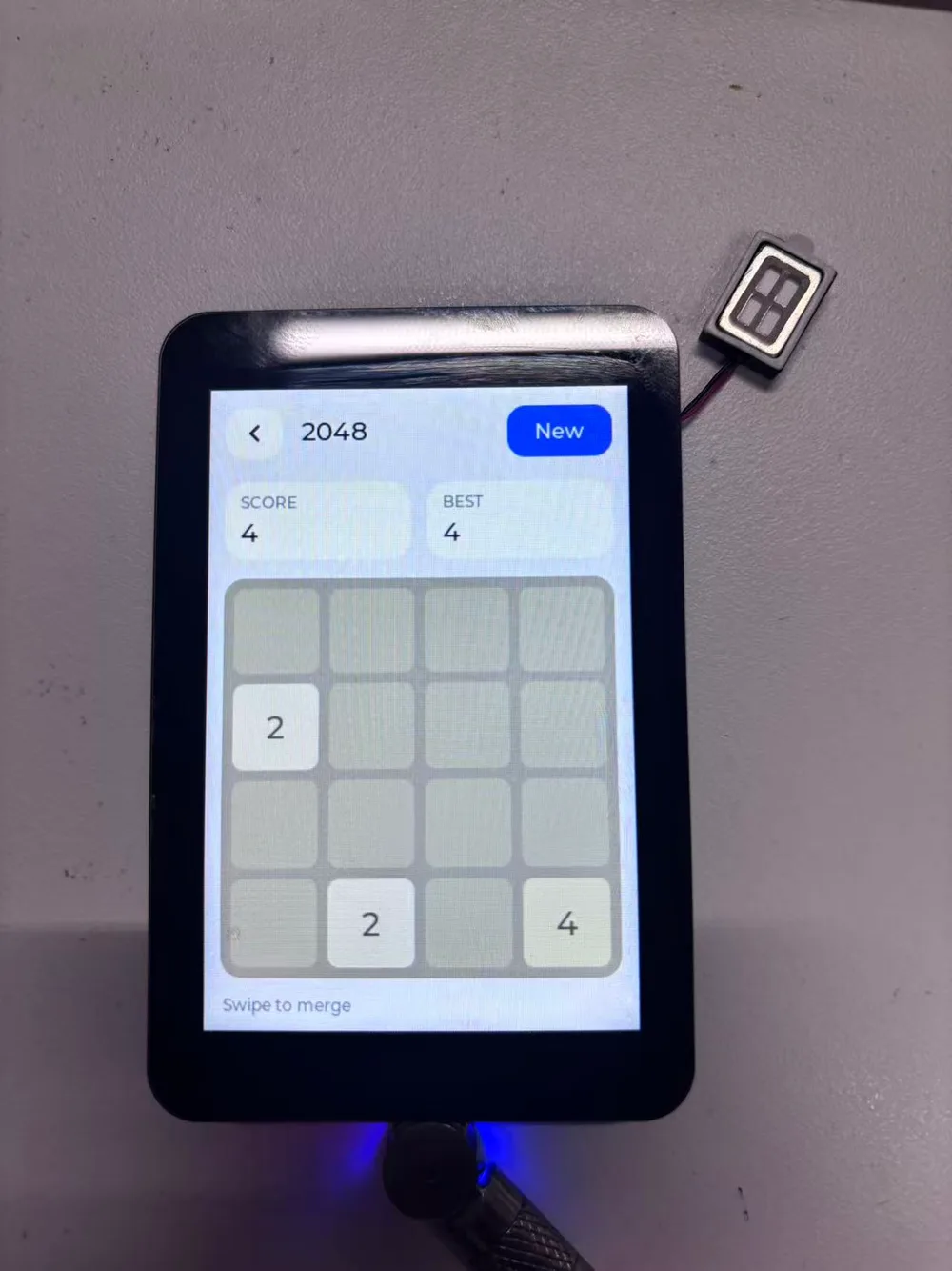 ESP32-Touch-LCD-3.5 2048 游戏界面
