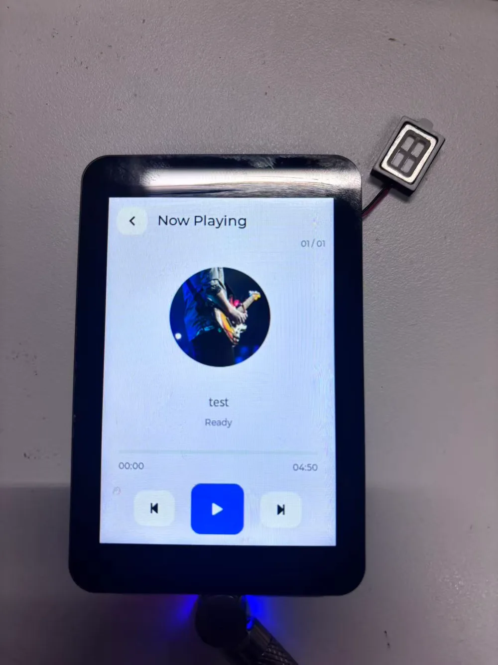 ESP32-Touch-LCD-3.5 音乐播放器界面