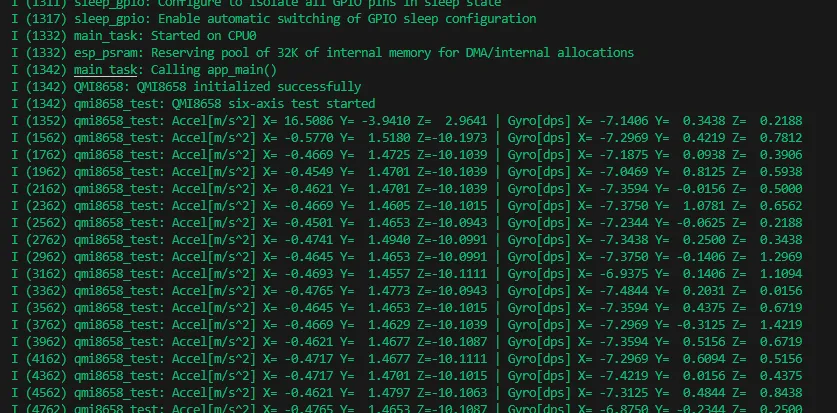 ESP32-C5-LCD-2.73 ESP-IDF QMI8658 test