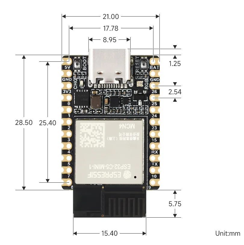 ESP32-C5-WIFI6-KIT-Pinout