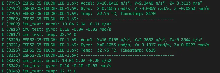 ESP32-C5-Touch-LCD-1.69 Arduino 03 IMU