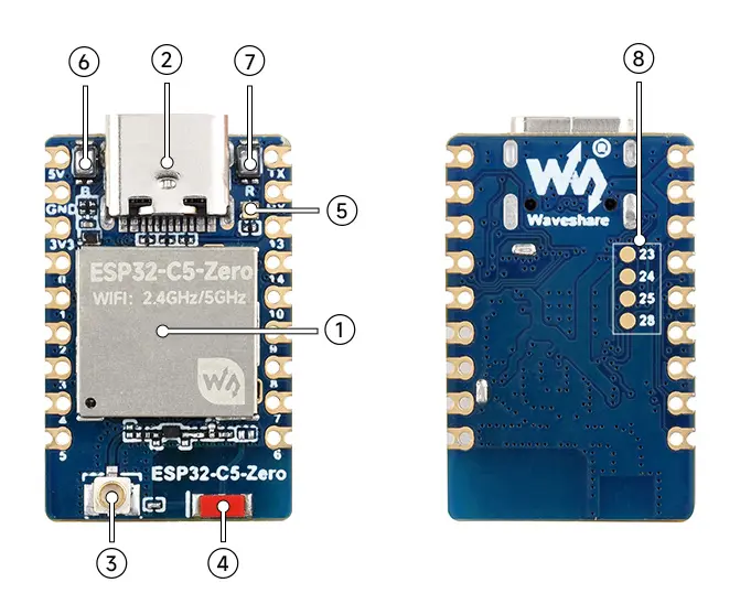 ESP32-S3-Zero-Pinout