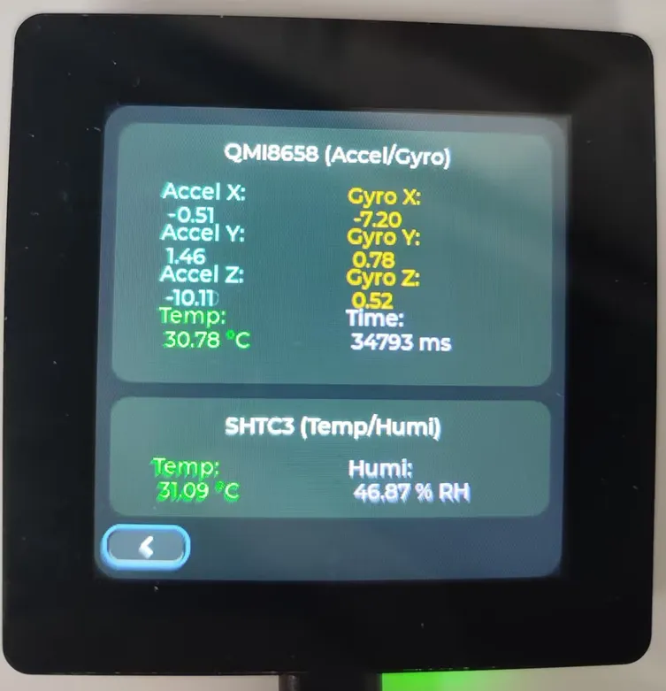 ESP32-C6-LCD-2.73 ESP-IDF factory sensor page