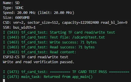 ESP32-C6-LCD-2.73 ESP-IDF SD card test