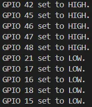 ESP-IDF GPIO 测试串口输出