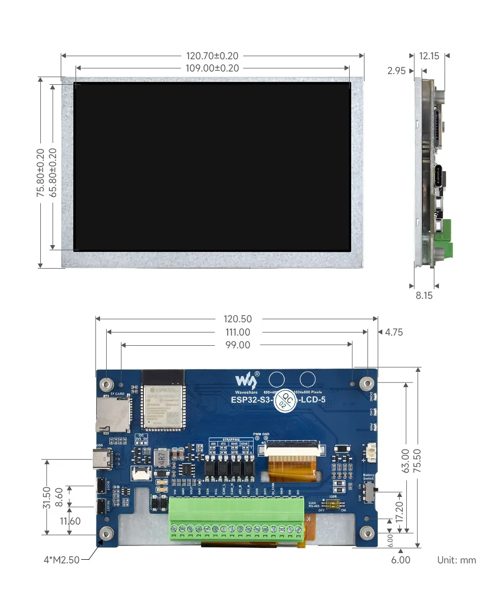 ESP32-S3-Touch-LCD-5-no-touch-size-1
