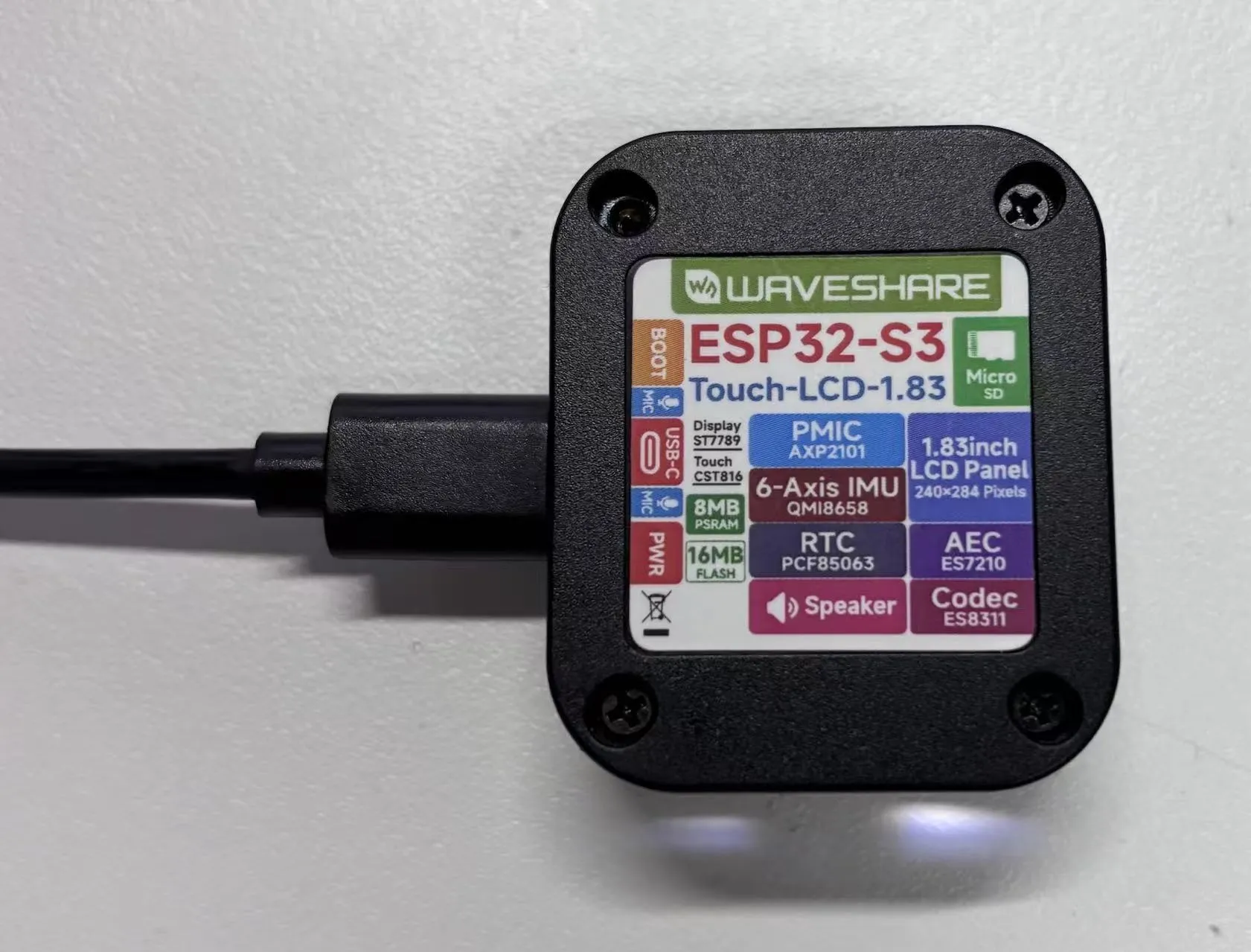 ESP32-S3-Touch-LCD-1.83_connect