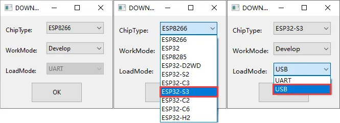 Flash Download Tool 启动界面
