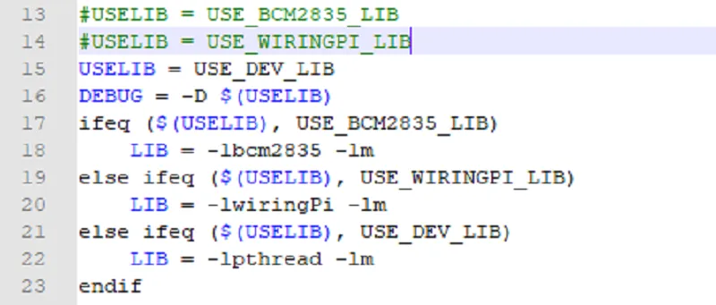 LCD rpi c Makefile