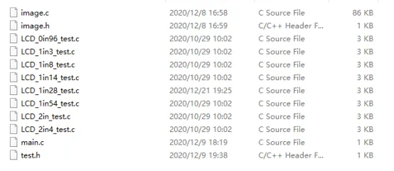 LCD rpi c examples&amp;128