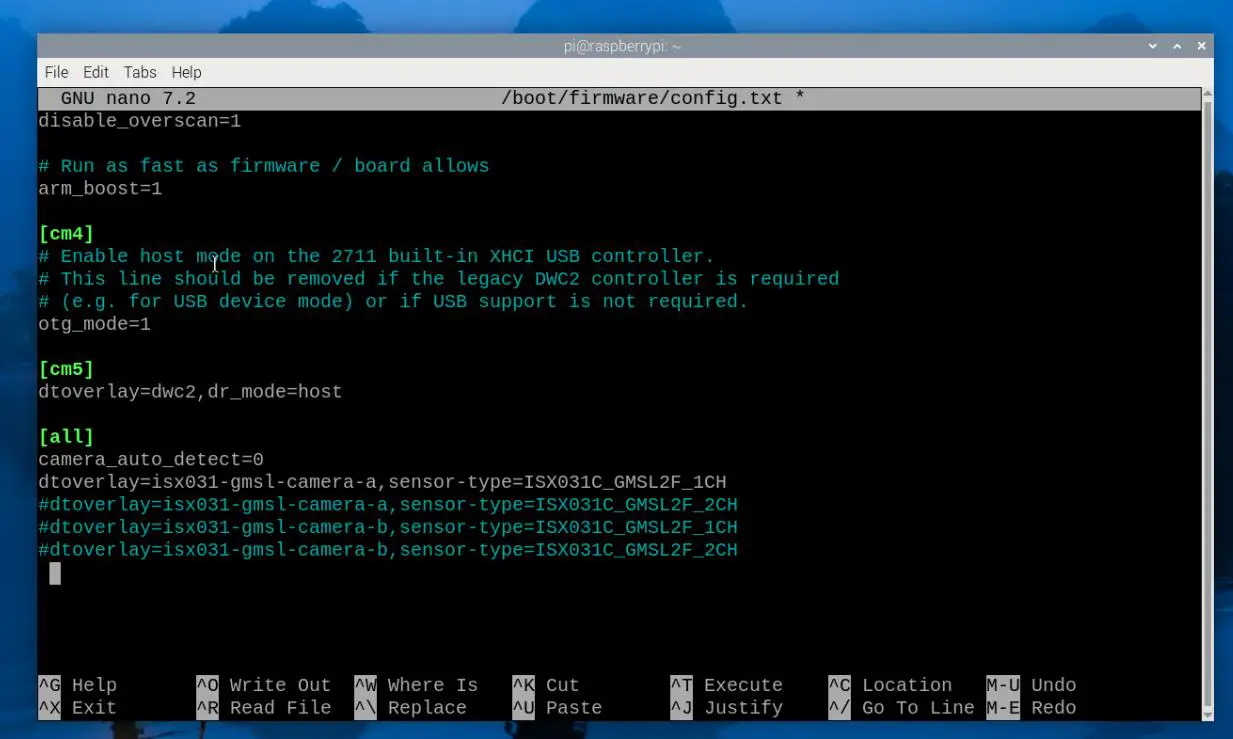 编辑 config 文件