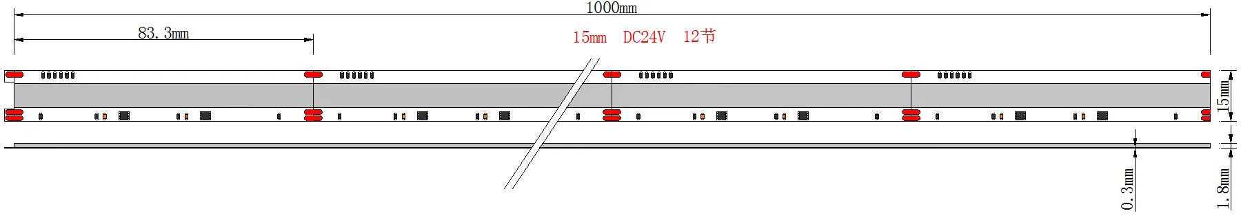 RGBWC-150-24V-IP65-1428D 外观尺寸 2