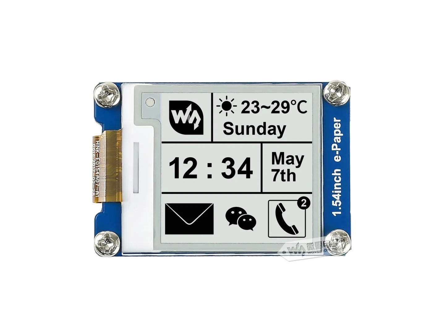 1.54inch e-Paper Module 产品图