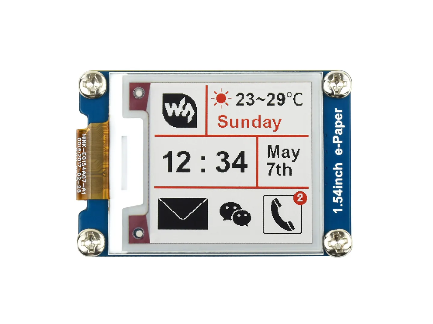 1.54inch e-Paper Module (B) 产品图