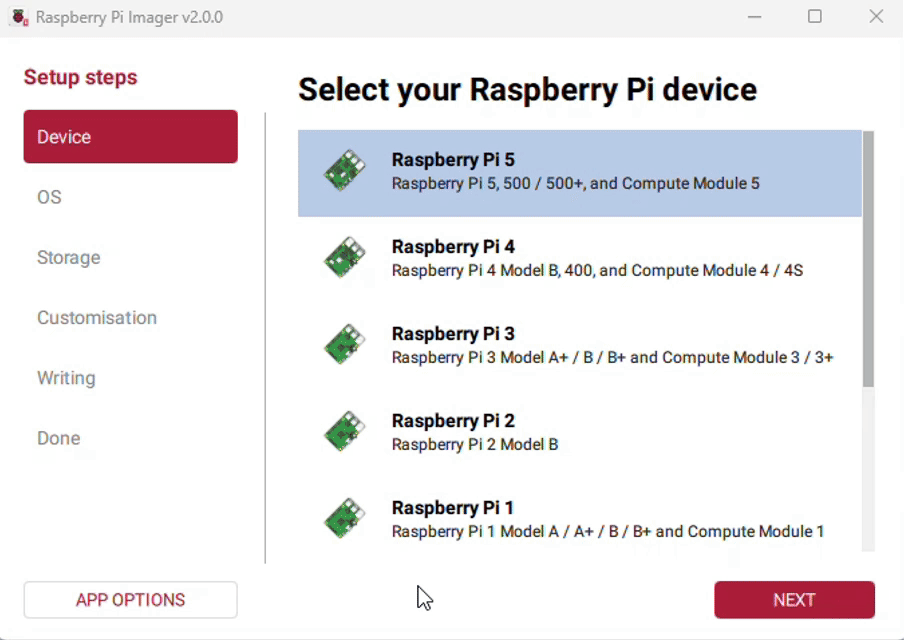 Raspberry Pi Imager 烧录系统