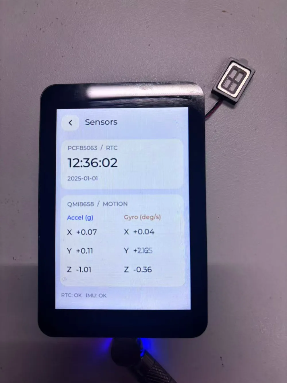 ESP32-S3-Touch-LCD-3.5 RTC 和六轴传感器界面