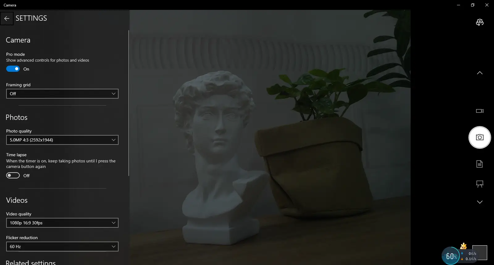 Windows 相机软件预览