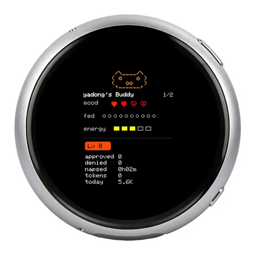 Claude Desktop Buddy 在 ESP32-S3-Touch-AMOLED-1.75C 上的模拟界面