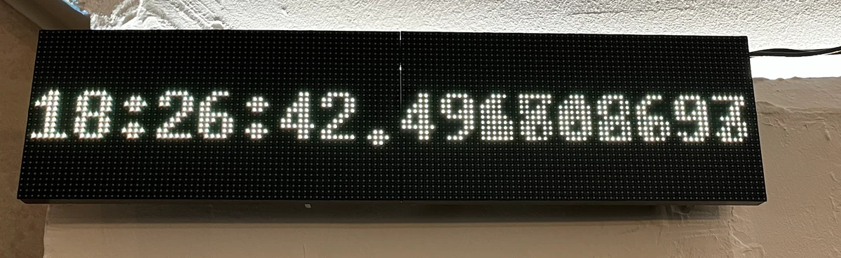 PTP LED 矩阵时钟