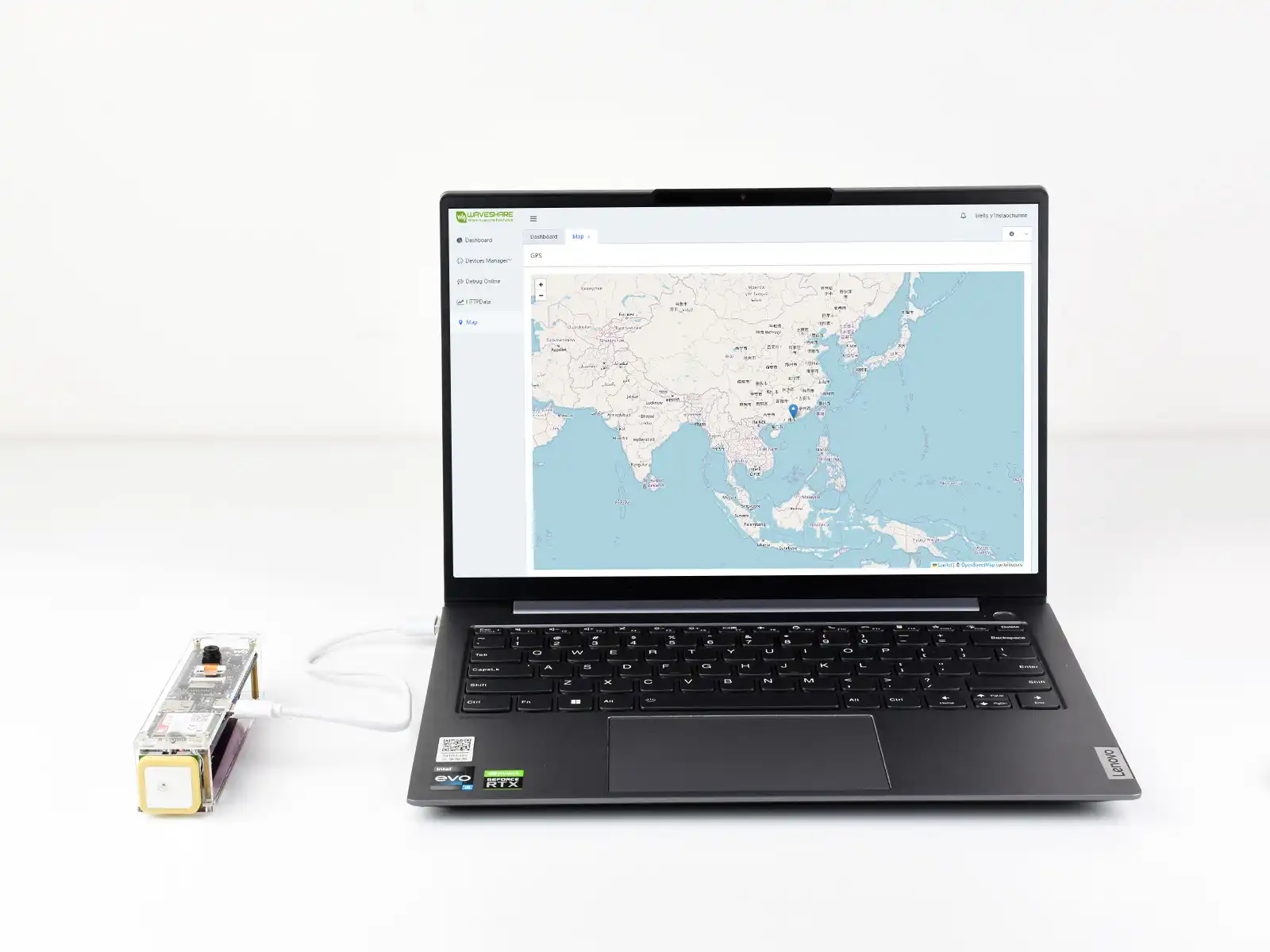 GNSS ESP32-S3 A7670E Waveshare Cloud