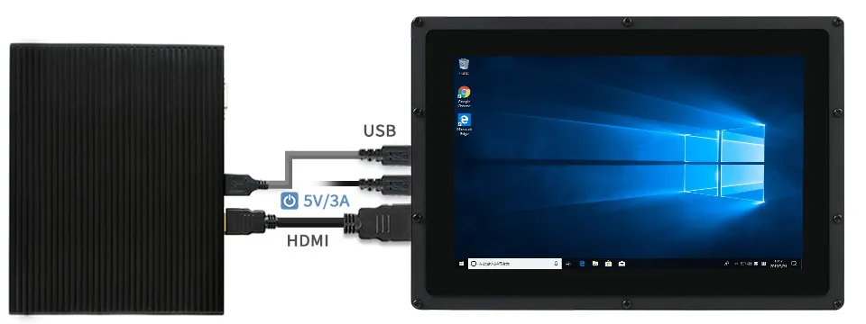 10.1inch HDMI LCD (B) (带外壳) 硬件连接