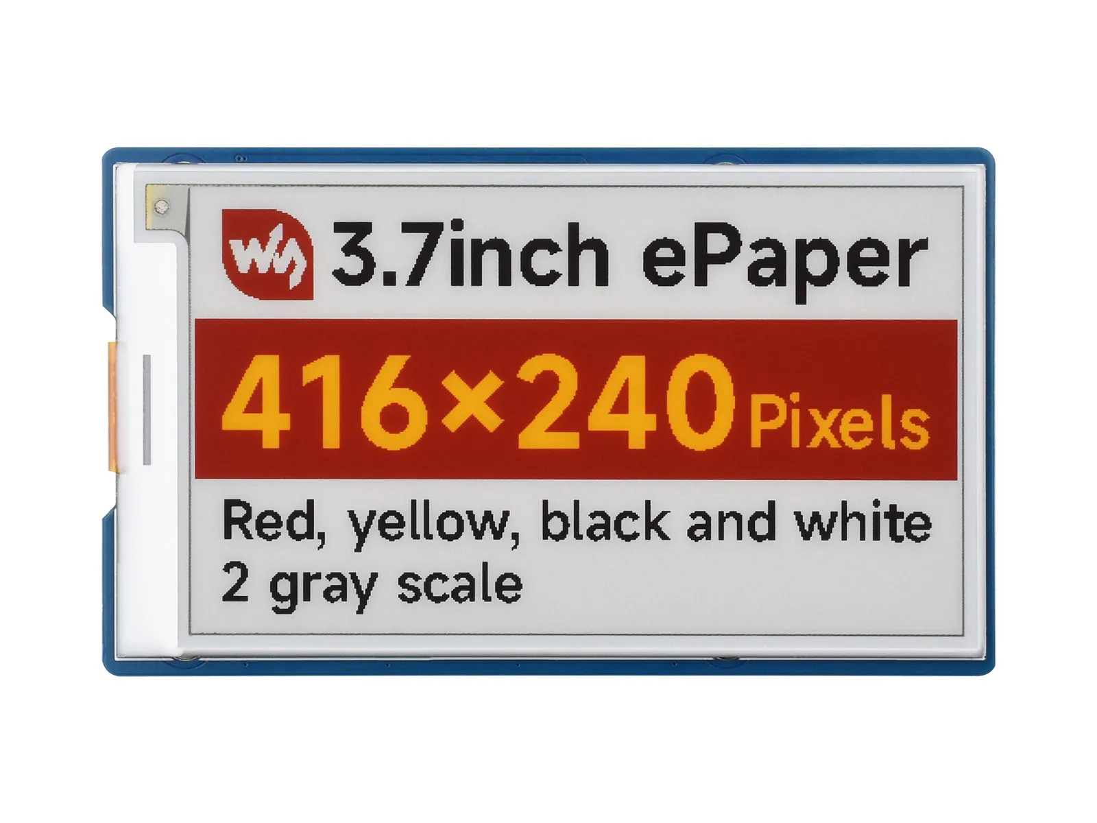 3.7inch e-Paper HAT+ (G)