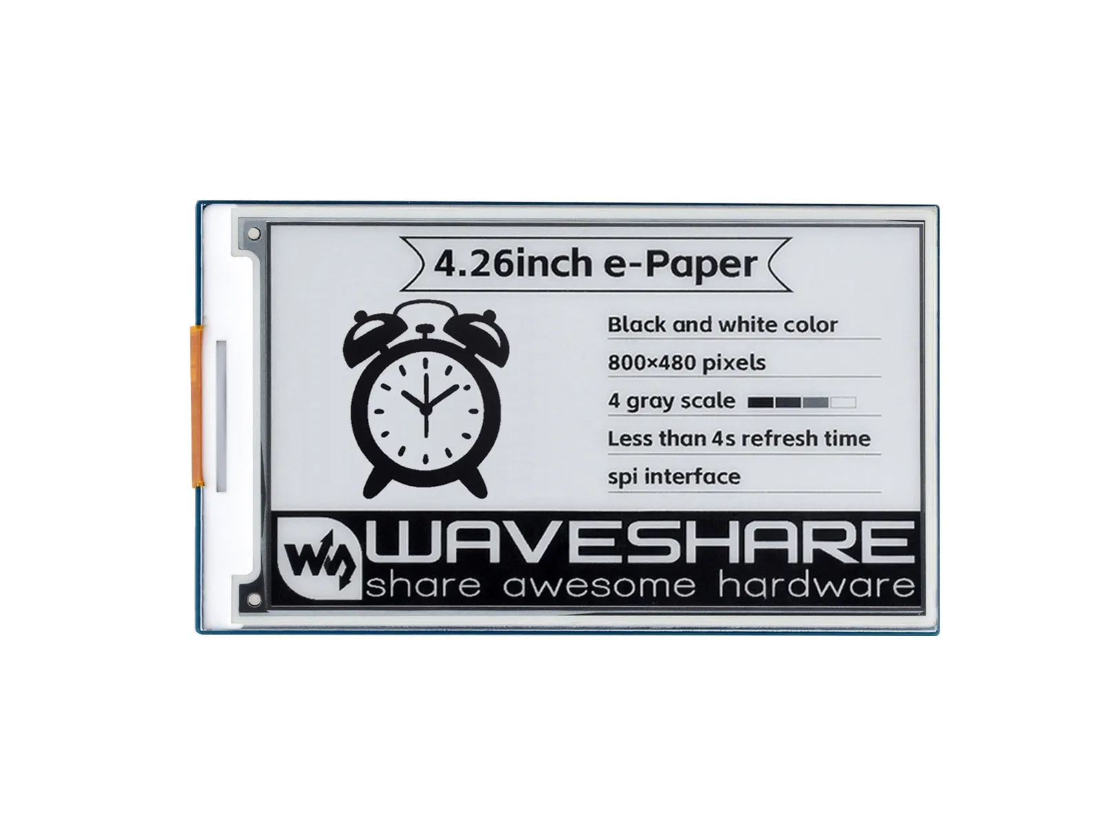 4.26inch e-Paper HAT 产品图