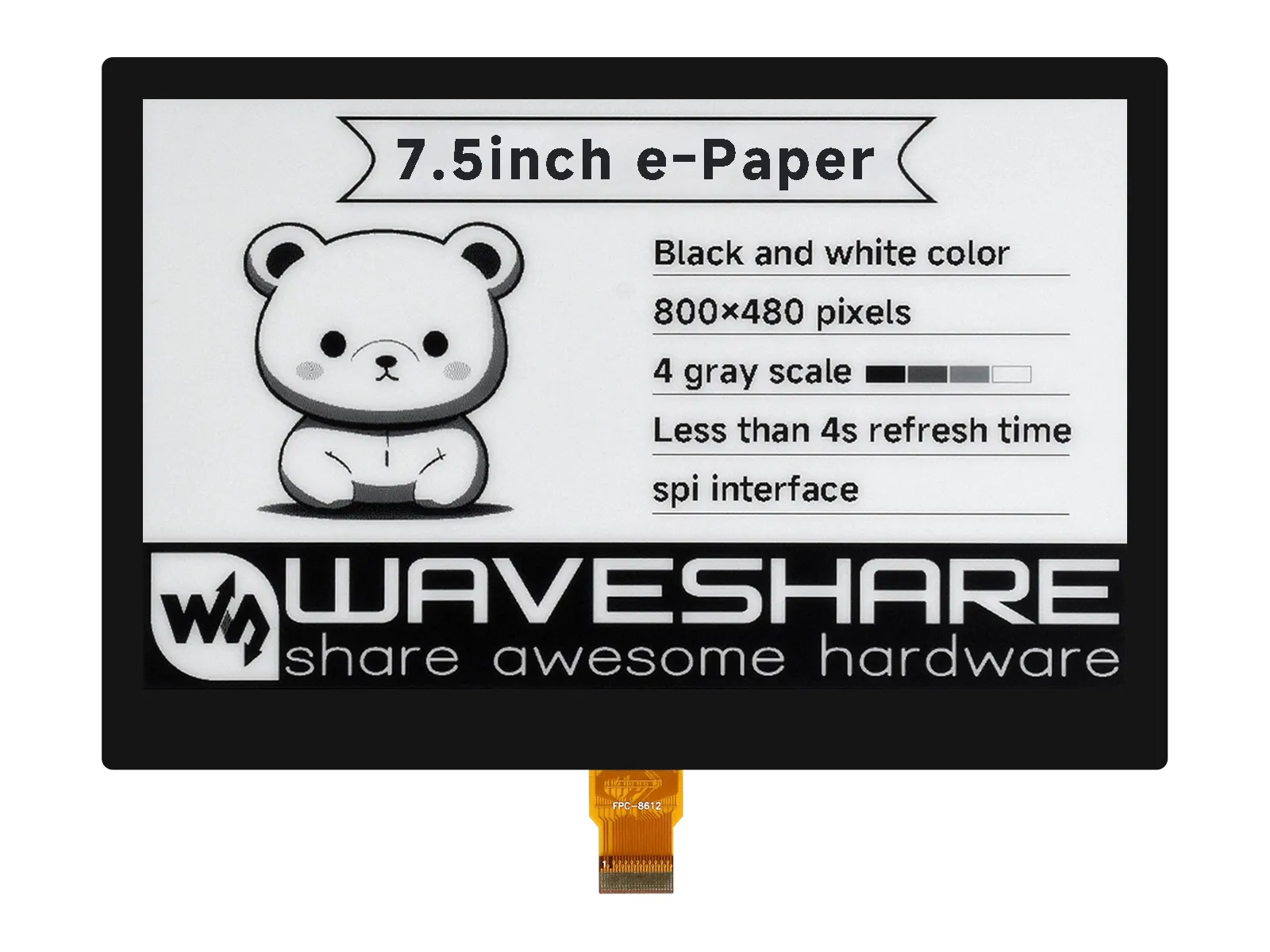 7.5inch e-Paper (G) 产品图